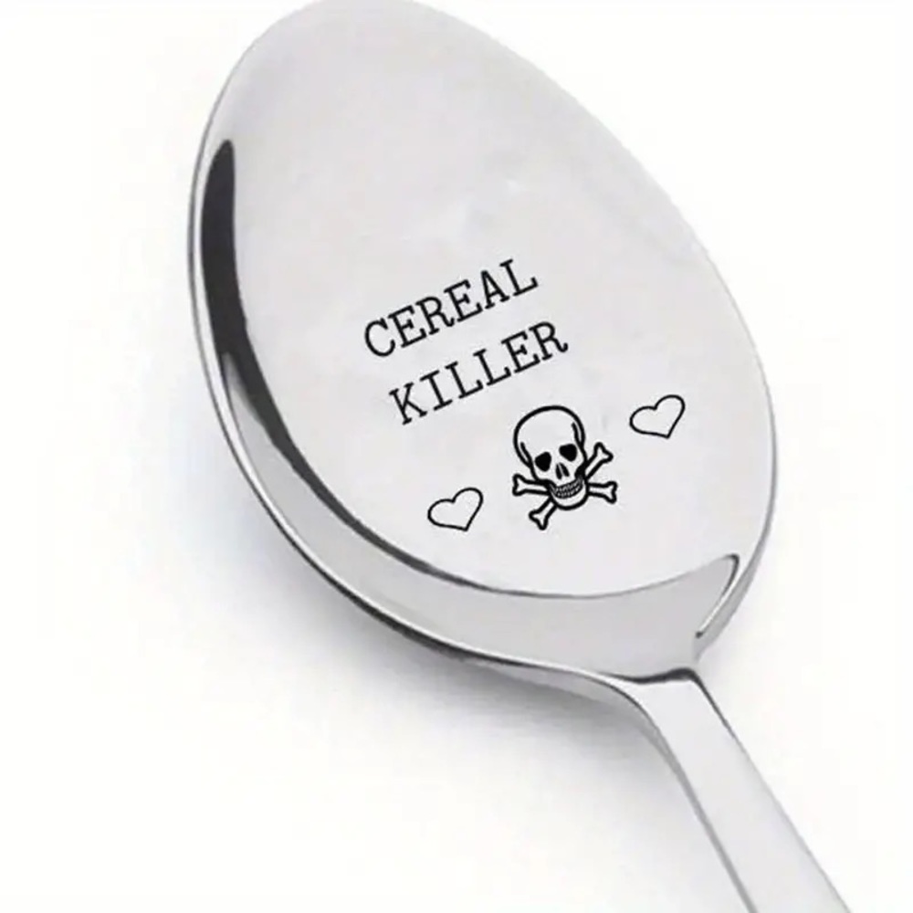 🤡Funny “Cereal Killer” Stainless Steel Unique Gift Long Spoon!